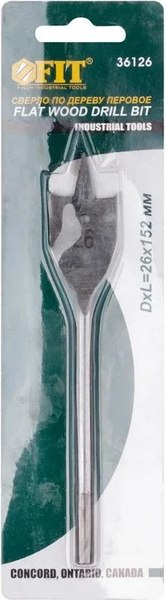 Сверло FIT Перовое 26x152мм / 36126 - фото