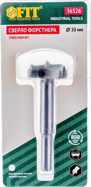 Сверло FIT Форстнера с карбидными вставками 30 мм / 36526