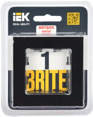 Рамка для выключателей и розеток IEK Brite BR-M12-M-K02