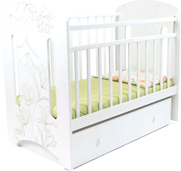 Детская кроватка Sweet Baby Sofia маятник с ящиком - фото