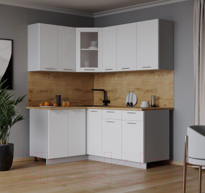Кухонный гарнитур Интерлиния Мила 12x17