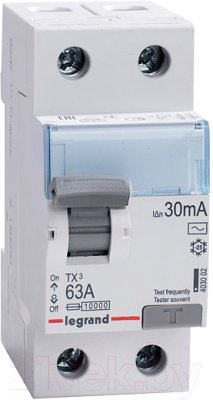 Устройство защитного отключения Legrand TX3 2P 63A 30мA 10kA 2M / 403002 - фото
