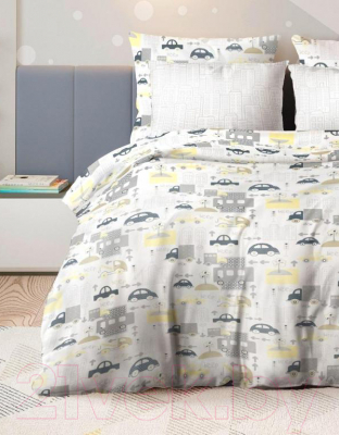 Комплект постельный для малышей Ночь нежна Трафик Бэби 40x60 / 10356-1+10357-1 - фото