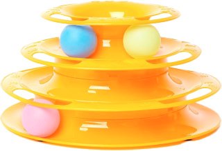 Игрушка для кошек КотикиСобачки 3 уровня, с мячиками / HTGC035 - фото