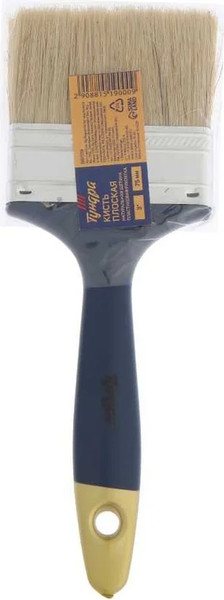 Кисть малярная Tundra Плоская натур. щетина пластиковая рукоятка 3 75мм / 881519