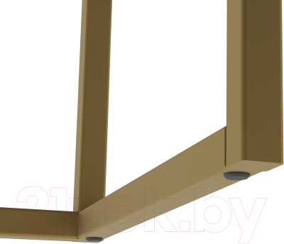 Консольный столик Калифорния мебель Дрим (ясень браш белый/золото)