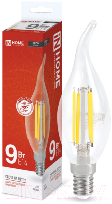 Лампа INhome LED-Свеча на ветру-deco / 4690612026244