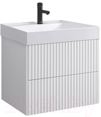 Тумба под умывальник Belux Сиртаки НП 60-02 (1, белый глянцевый) - фото