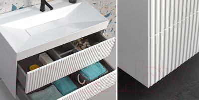 Тумба под умывальник Belux Сиртаки НП 60-02 (1, белый глянцевый)