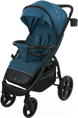 Детская прогулочная коляска INDIGO Epica XL (синий) - фото