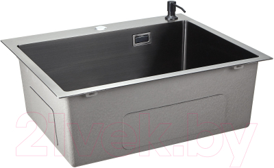 Мойка кухонная STELLAR Evier E5550NB (нано черный)