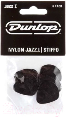 Набор медиаторов Dunlop Manufacturing Nylon Jazz I 47P1S - фото