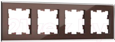 Рамка для выключателей и розеток IEK Brite BR-M42-G-K45 - фото