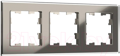 Рамка для выключателей и розеток IEK Brite BR-M32-G-K30 - фото