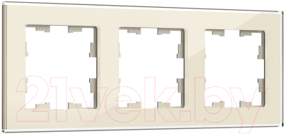 Рамка для выключателей и розеток IEK Brite BR-M32-G-K10 - фото