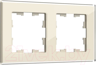 Рамка для выключателей и розеток IEK Brite BR-M22-G-K10 - фото
