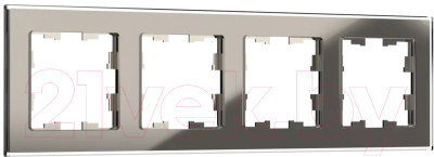 Рамка для выключателей и розеток IEK Brite BR-M42-G-K30 - фото