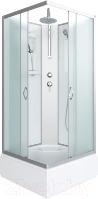 Душевая кабина Niagara NG-1108-14BKT 90x90x200 с полкой - фото