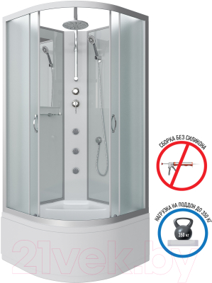 Душевая кабина Niagara NG-2307-14BKTG 80x80x210