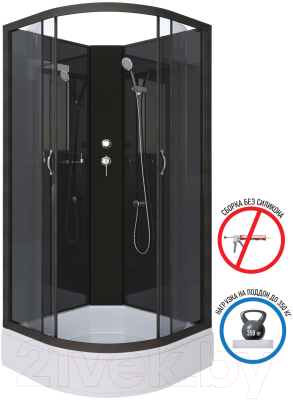 Душевая кабина Niagara NG-6501-14BK 90x90x215