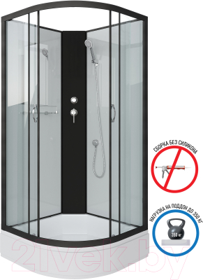 Душевая кабина Niagara NG-6701-14BK 90x90x200