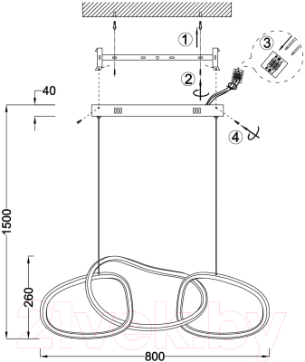 Потолочный светильник ST Luce SL6505.203.26 (золото)