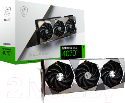 Видеокарта MSI GeForce RTX 4070 Ti Suprim X 12G