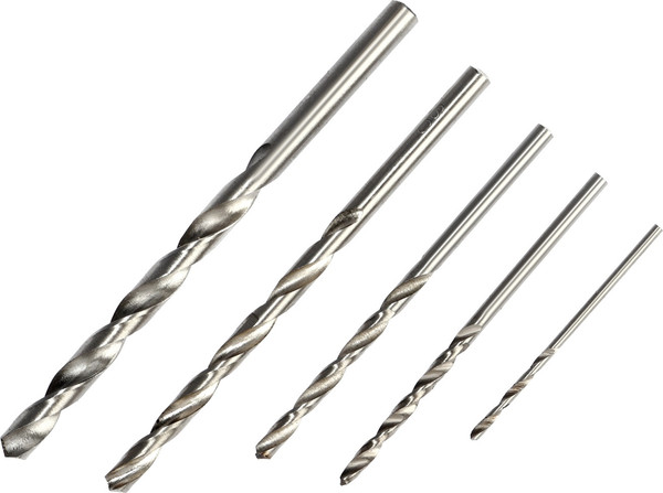 Набор сверл Tundra HSS по металлу цилиндр. хвостовик 1.5 2.5 3 4 5мм / 1119691 - фото