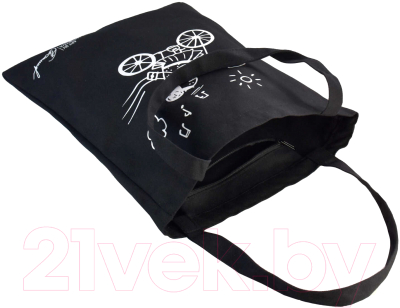 Сумка-шоппер Феникс+ Варя на велосипеде / 60042