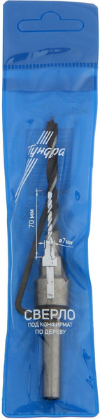 Сверло Tundra Под конфирмат 7x70мм / 3015670