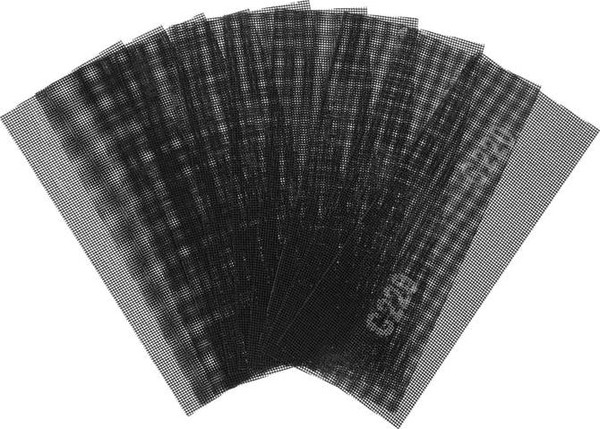 Набор сеток абразивных Tundra Водостойкая, корунд 115x280мм Р220 / 4710214 - фото