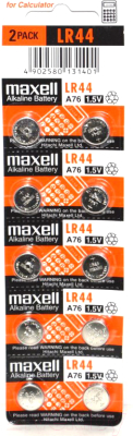 Комплект батареек Maxell LR44/A76 AG13 BL-10/100 - фото