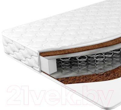 Матрас Sonline Люкс Кокос Боннель 180x190 (жаккард хлопковый) - фото
