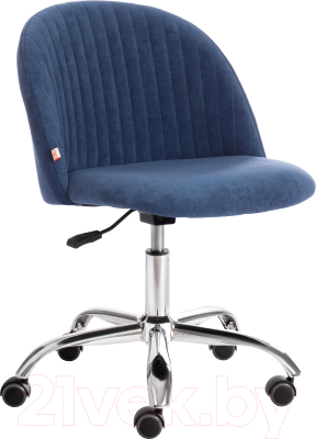 Кресло офисное Tetchair Melody (велюр Clermon светло-синий) - фото