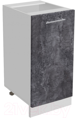 Шкаф-стол кухонный Артём-Мебель 500мм СН-114.03 (ДСП бетон спаркс) - фото
