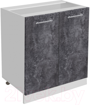 Шкаф-стол кухонный Артём-Мебель 800мм СН-114.05 (ДСП бетон спаркс) - фото