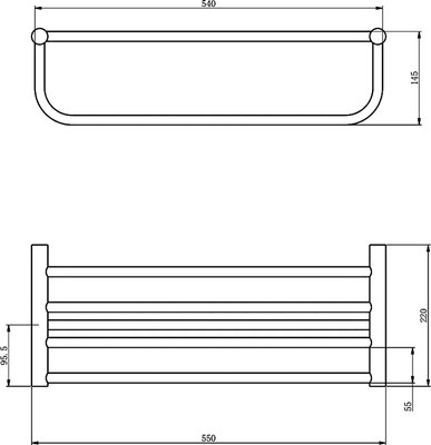 Полка для полотенца Haiba HB8424-7
