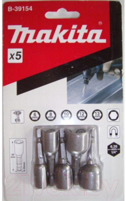Набор головок слесарных Makita B-39154 - фото