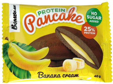 Протеиновое пирожное Bombbar Банановый крем