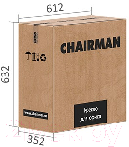 Кресло офисное Chairman 698 TW (TW, синий)