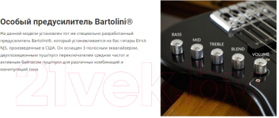 Бас-гитара Cort NJS5-BK