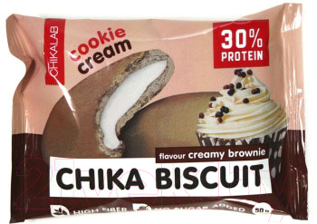 Протеиновое печенье Chikalab Сливочный брауни