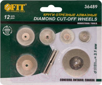 Шлифовальный круг FIT Мини / 36489 (12шт)