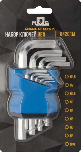 Набор ключей MOS 1.5-10мм / 64201М