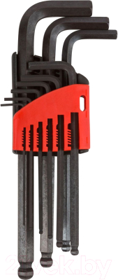 Набор ключей FIT Средние с шаром / 64195 (1.5-10мм, 9шт) - фото