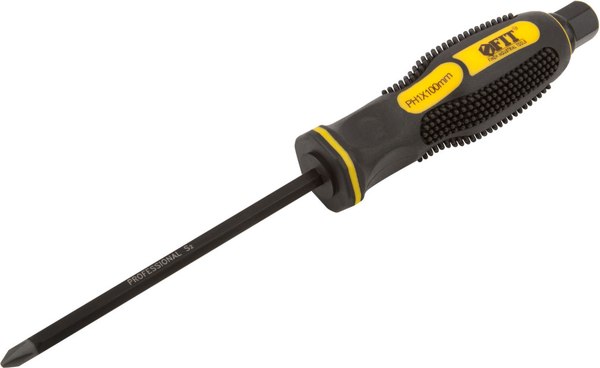 Отвертка FIT Профи ударная 5х100мм PH1 / 55622 - фото