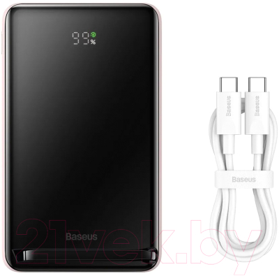 Портативное зарядное устройство Baseus Magnetic Bracket Wireless 10000mAh / PPCX000204 - фото