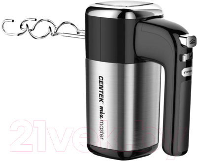 Миксер ручной Centek CT-1120 (черный/сталь)