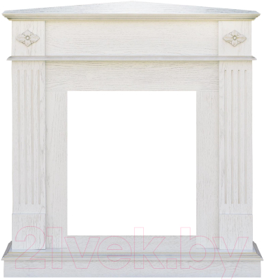 Портал для камина Смолком Brighton Corner STD-ASP (бьянко белый) - фото