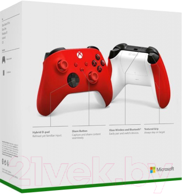 Геймпад Microsoft Xbox Pulse Red / QAU-00012